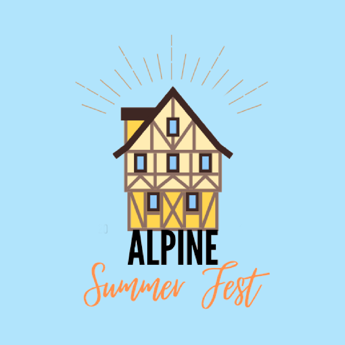 alpine summer fest graphic