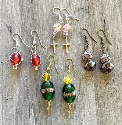 4 set earrings