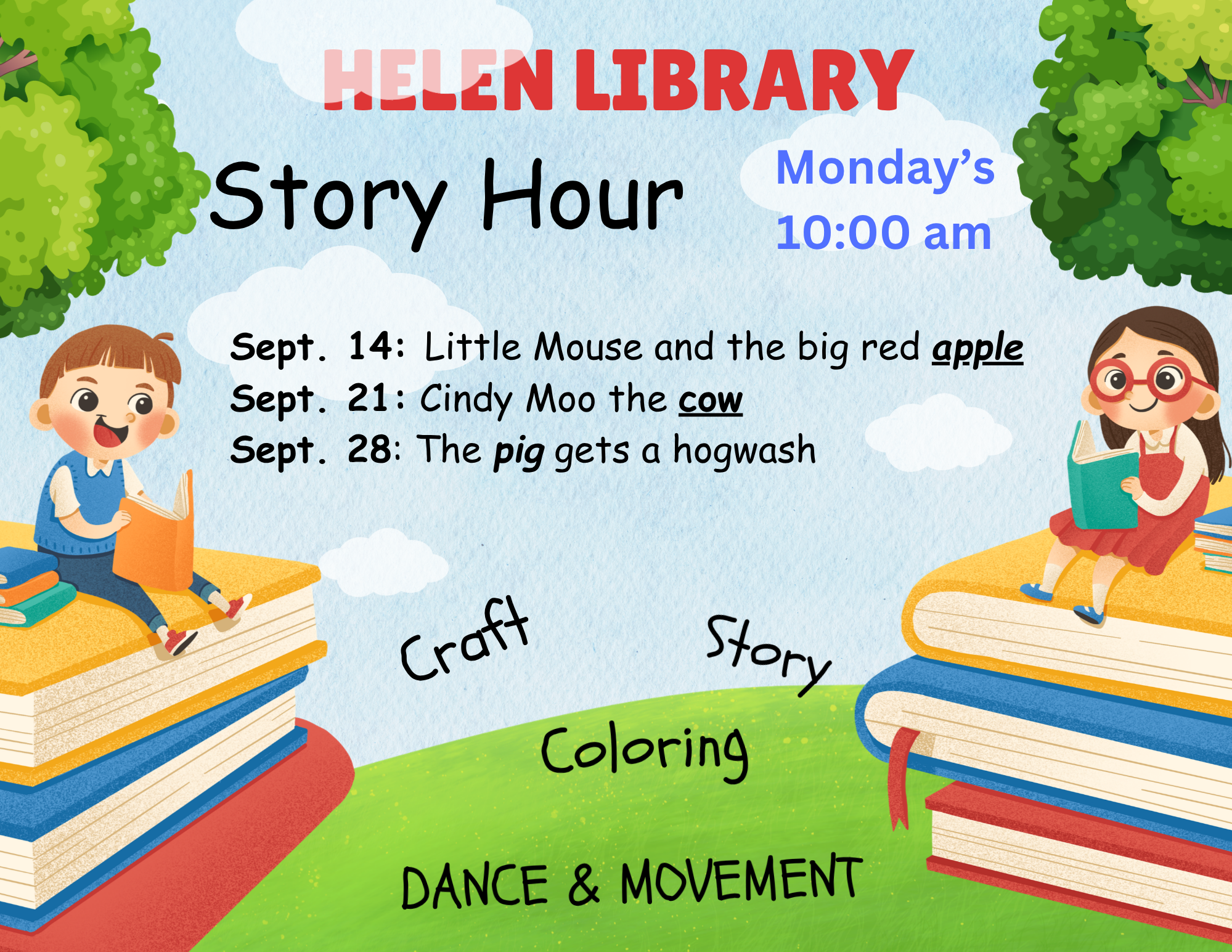 Story Hour monthly